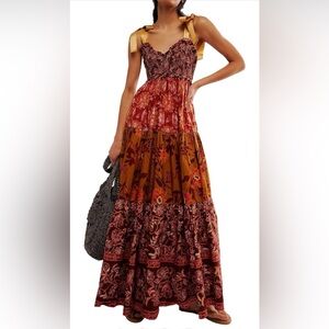 New with tags fall vibe dress with bow as a straps. Absolutely stunning colors